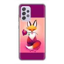 Чохли з картинкою Лисичка для Samsung Galaxy A52 5G (A526) (VPrint) – Лиса з трояндою