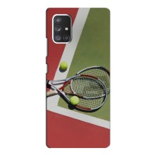 Чехлы с принтом Спортивная тематика для Samsung Galaxy A52 5G (A526) – Ракетки теннис