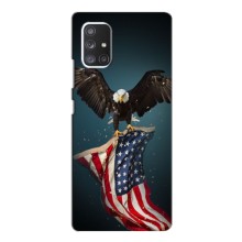 Чехол Флаг USA для Samsung Galaxy A52 5G (A526) – Орел и флаг