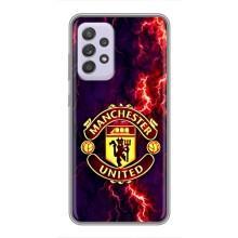Чехол Манчестер Юнайтед для Самсунг А52 (5G) (AlphaPrint) (огненный Манчестер)