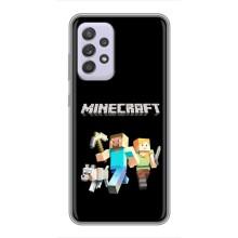 Чохол Майнкрафт на Samsung Galaxy A52 5G (A526) (AlphaPrint) Minecraft (герої Minecraft)