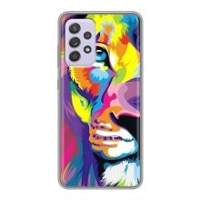Чехол со Львом для Samsung Galaxy A52 5G (A526) (VPrint) (Яркий Лев)