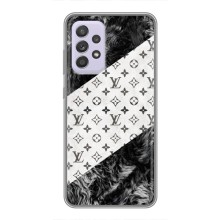 Чехол Стиль Louis Vuitton на Samsung Galaxy A52 5G (A526) – LV на белом