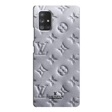 Текстурный Чехол Louis Vuitton для Самсунг Галакси А52 (5G) (Белый ЛВ)