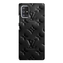 Текстурный Чехол Louis Vuitton для Самсунг Галакси А52 (5G) – Черный ЛВ