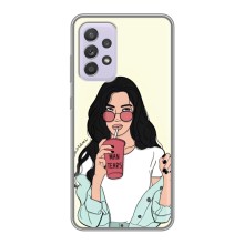 Силіконовый Чохол на Samsung Galaxy A52 5G (A526) з картинкой Модных девушек – З напоєм