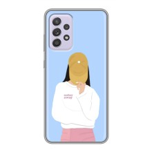Силіконовый Чохол на Samsung Galaxy A52 5G (A526) з картинкой Модных девушек – Жовта кепка