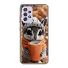 Печатный чехол «Зверята с кофе» для Samsung Galaxy A52 5G (A526)