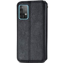 Кожаный чехол книжка GETMAN Cubic (PU) для Samsung Galaxy A52 4G / A52 5G / A52s – Черный