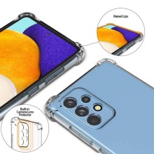 TPU чехол GETMAN Ease logo усиленные углы Full Camera для Samsung Galaxy A52 4G / A52 5G / A52s – Бесцветный (прозрачный)