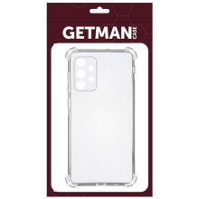 TPU чехол GETMAN Ease logo усиленные углы Full Camera для Samsung Galaxy A52 4G / A52 5G / A52s – Бесцветный (прозрачный)