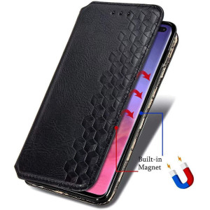 Шкіряний чохол-книжка GETMAN Cubic (PU) для Samsung Galaxy A52 4G / A52 5G / A52s – Чорний