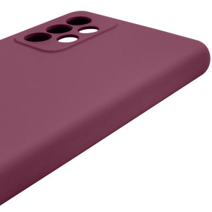 Чехол Silicone Cover Lakshmi Full Camera (AAA) для Samsung Galaxy A52 4G / A52 5G / A52s – Бордовый