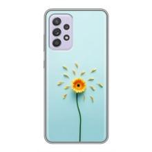 Чехлы с Цветами для Samsung Galaxy A52 (VPrint) (Желтый цветок)