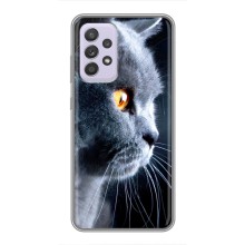 Чехлы с Котиками для Samsung Galaxy A52 (VPrint) (Серый Кот)