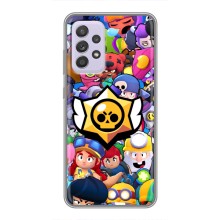 Чехол для Samsung Galaxy A52 Бравл Старс (VPrint) (Лого Brawl Stars)
