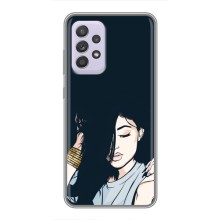 Чехол с печатью для Samsung Galaxy A52 - (Мода) (AlphaPrint) (Красивая девочка)