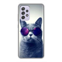 Чехол с принтом для Samsung Galaxy A52 (AlphaPrint) Модные коты (Стильный кот)