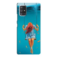 Чехол Стильные девушки на Samsung Galaxy A52 (Девушка на качели)