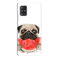 Чехол (ТПУ) Милые собачки для Samsung Galaxy A52 – Смешной Мопс