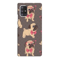 Чехол (ТПУ) Милые собачки для Samsung Galaxy A52 (Собачки Мопсики)