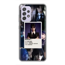 Чехлы Венсдей на Samsung Galaxy A52 Уэнсдей (AlphaPrint) (коллаж Уэнздей)