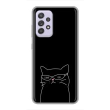 Чехол с рисунком кот на Samsung Galaxy A52 (Равнодушный кот)