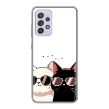 Чехол с рисунком кот на Samsung Galaxy A52 (Коты в очках)