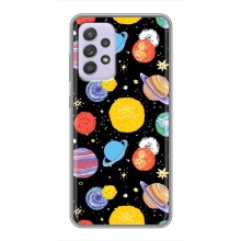 Космические Чехлы для Самсунг Галакси А52 (VPrint) (Рисованные планеты)