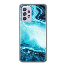 Мраморный чехол на Samsung Galaxy A52 (VPrint) (Голубой мрамор)