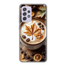 Чехол с уникальным дизайном «Осень с кофе» для Samsung Galaxy A52 – Пряный кофе