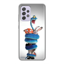 Силиконовый чехол с принтом Зоотрополіс для Samsung Galaxy A52 – Змея Зоо