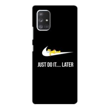 Силиконовый Чехол на Samsung Galaxy A52 с картинкой Nike – Later
