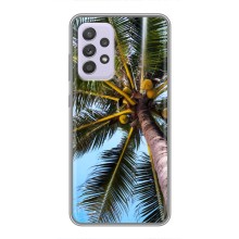 Силиконовый чехол с КАРТИНКАМИ лето для Samsung Galaxy A52 (AlphaPrint) (Пальма)