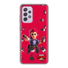 Бампер (ТПУ) с принтом Brawl Stars на Самсунг Галакси А52с (5G) (Кольт на красном)