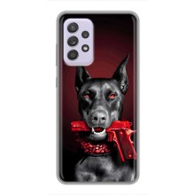 Чехол ДОБЕРМАН для Samsung Galaxy A52s 5G (A528) (Доберман злой)