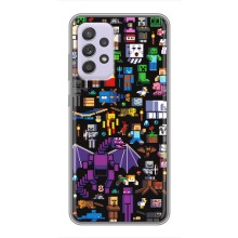 Чохол майнкрафт для Samsung Galaxy A52s 5G (A528) (Усі персонажі)