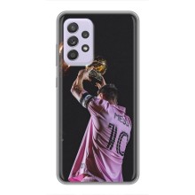 Чехол Месси футболист для Samsung Galaxy A52s 5G (A528) – Месси с кубом