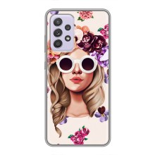Чехол с картинкой Модные Девчонки Samsung Galaxy A52s 5G (A528) (Девушка в очках)