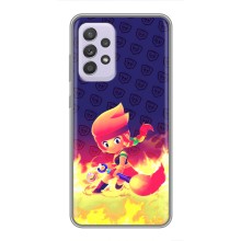 Чехол (ТПУ) с героями Бравл Старс на Samsung Galaxy A52s 5G (A528) (Пенни в огне)