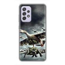 Чехол с мемами тралалело тралала для Samsung Galaxy A52s 5G (A528) – Гусини и крокодило