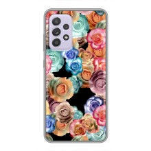 Чехлы с тематикой "ЦВЕТЫ" на Samsung Galaxy A52s 5G (A528) – Цветы на черном