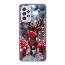 Яркий чехол для Samsung Galaxy A52s 5G (A528) с Зимними Оленятами (Олень среди подарков)