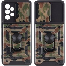 Ударостійкий чохол Camshield Serge Ring Camo для Samsung Galaxy A53 5G (Коричневий)