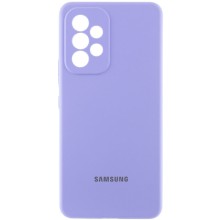 Чехол Silicone Cover Lakshmi Full Camera (AAA) with Logo для Samsung Galaxy A53 5G – Сиреневый