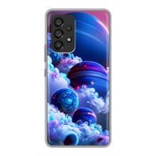 Чехлы КОСМОС для Samsung Galaxy A53 (5G) – Синие планеты