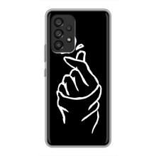 Чохол (Знак сердечка) для Samsung Galaxy A53 (5G) (Сердечко на чорному)