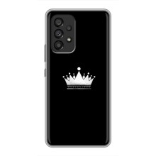 Чохол (Корона на чорному фоні) для Самсунг Галаксі А53 (5G) (Біла корона)