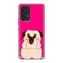 Чехол (ТПУ) Милые собачки для Samsung Galaxy A53 (5G) (Веселый Мопсик)