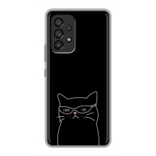 Чохол з малюнком кіт на Samsung Galaxy A53 (5G) (Байдужий кіт)